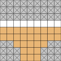 A tile with sand.